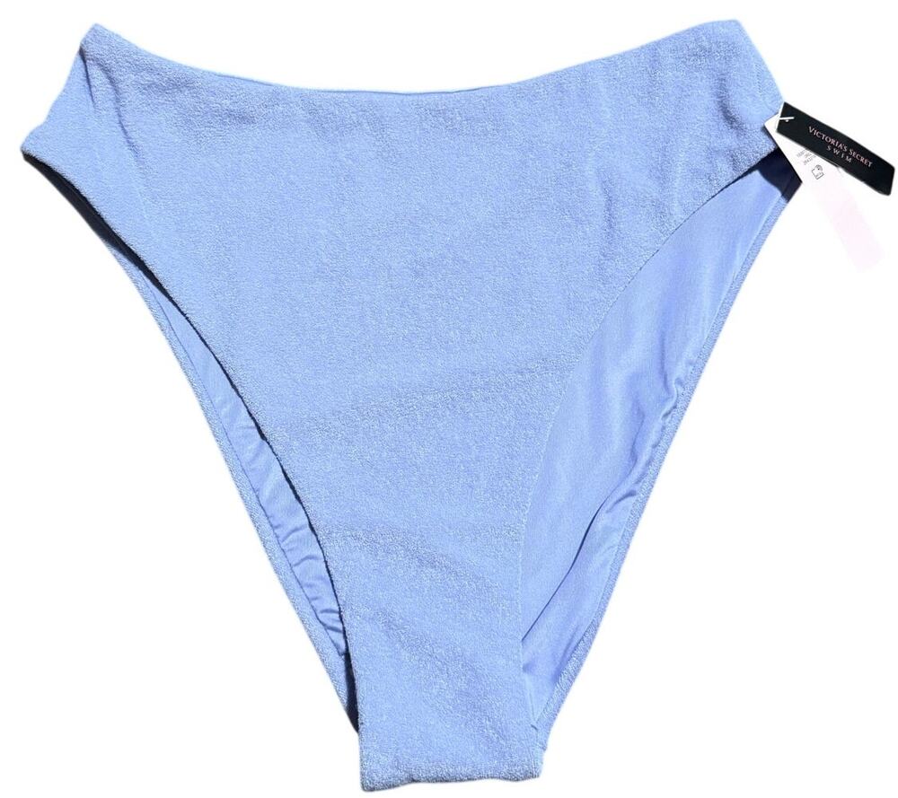Victoria's Secret Swim Terry Cloth Bikini Bottom, Lavender, Large, NWT